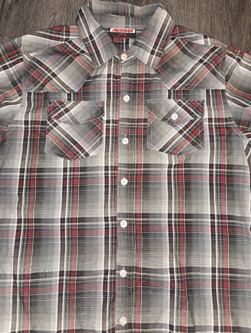 Plaid Button-Up - Picture 5 of 6